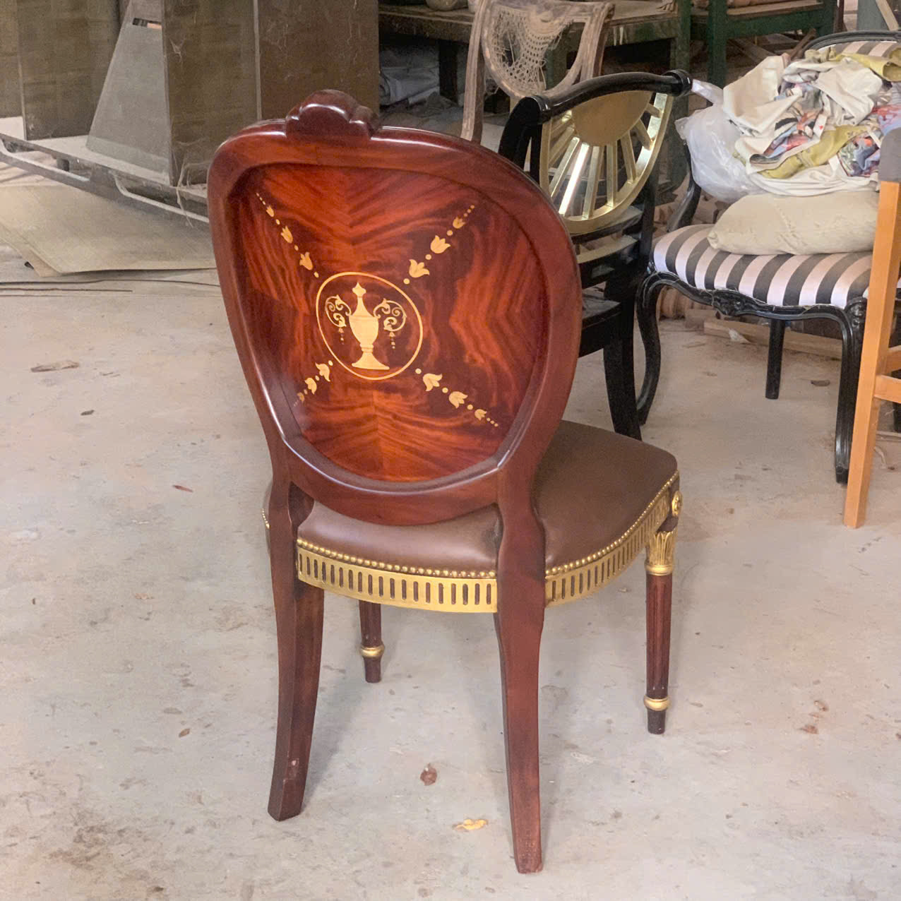 GHẾ ĂN CỔ ĐIỂN LOUIS 16 KING CHAIR CẨN TRAI